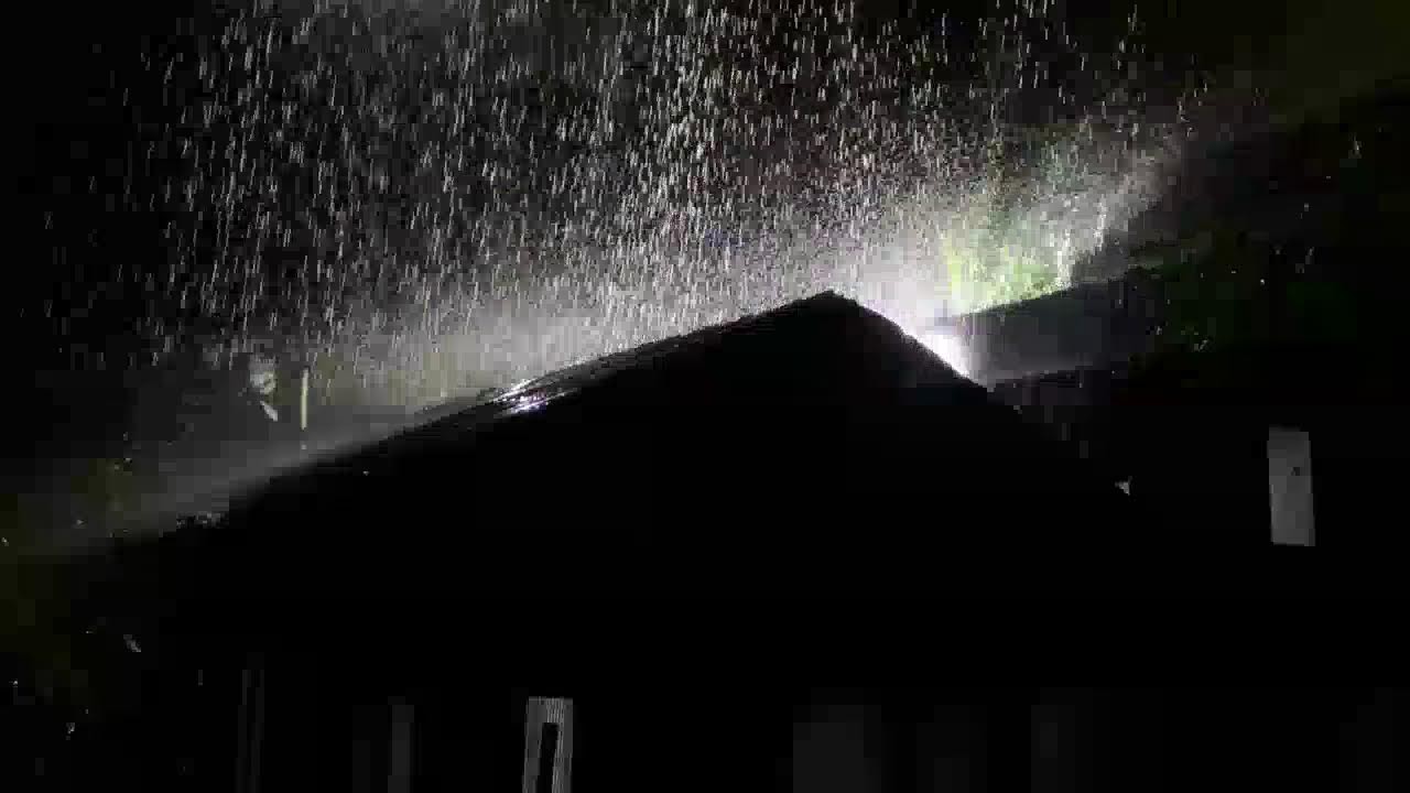 Fall Asleep in 3 Minutes 🌧️ Heavy Rain and Thunder on Tin Roof for Deep Sleep and Stress Relief #1