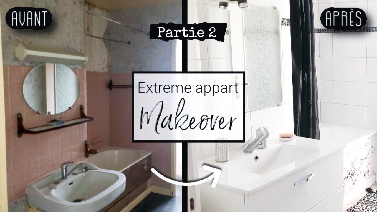 RÉNOVATION APPARTEMENT #2 : SALLE DE BAIN - EXTREME BATHROOM MAKEOVER 🚧 TRAVAUX PETIT BUDGET 🚧