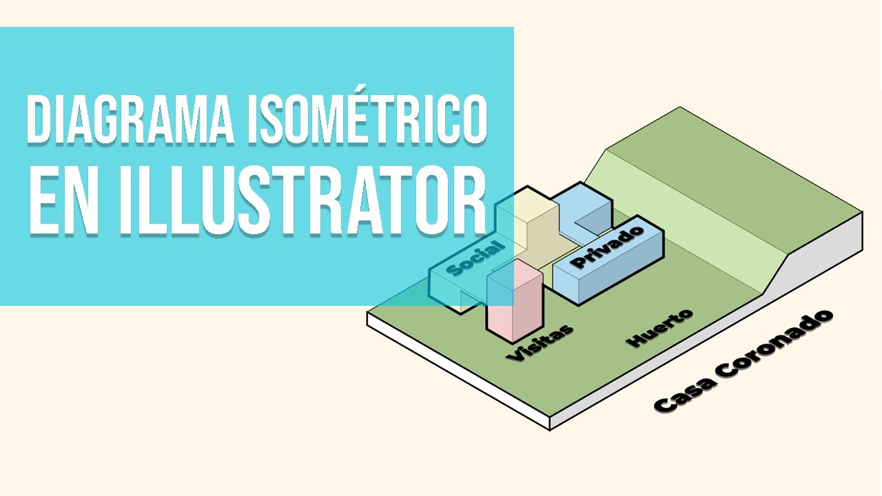 Como hacer un diagrama de funcionamiento en isométrico | Aprende Illustrator
