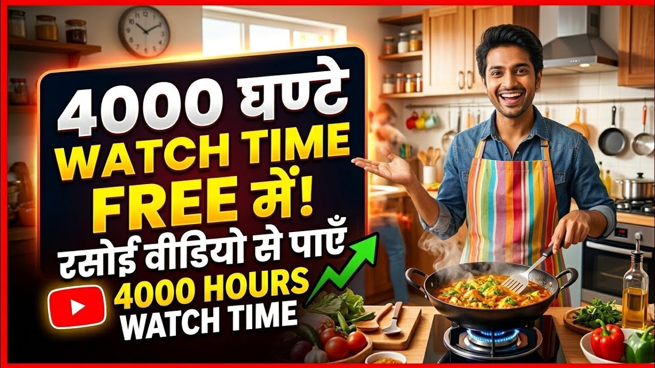 How to Get 4,000 Watch Hours on a Cooking Channel Fast (2026 Strategy)