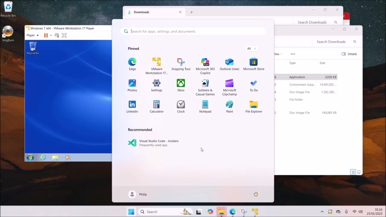 Installing a Windows 7 Guest on VMware Workstation Player 17.6.2