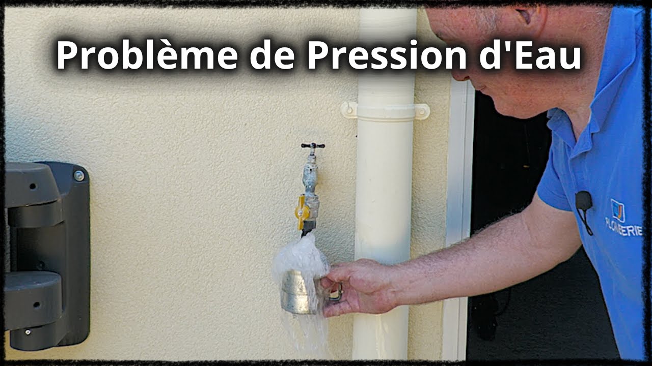 Pose d'un réducteur de pression.