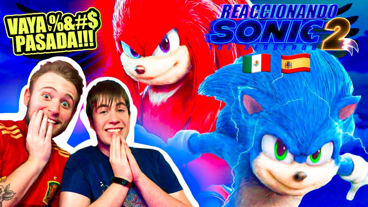 ESPAÑOLES REACCIONAN al DOBLAJE LATINO de SONIC 2! *LUISITO LO VOLVIÓ A HACER!*