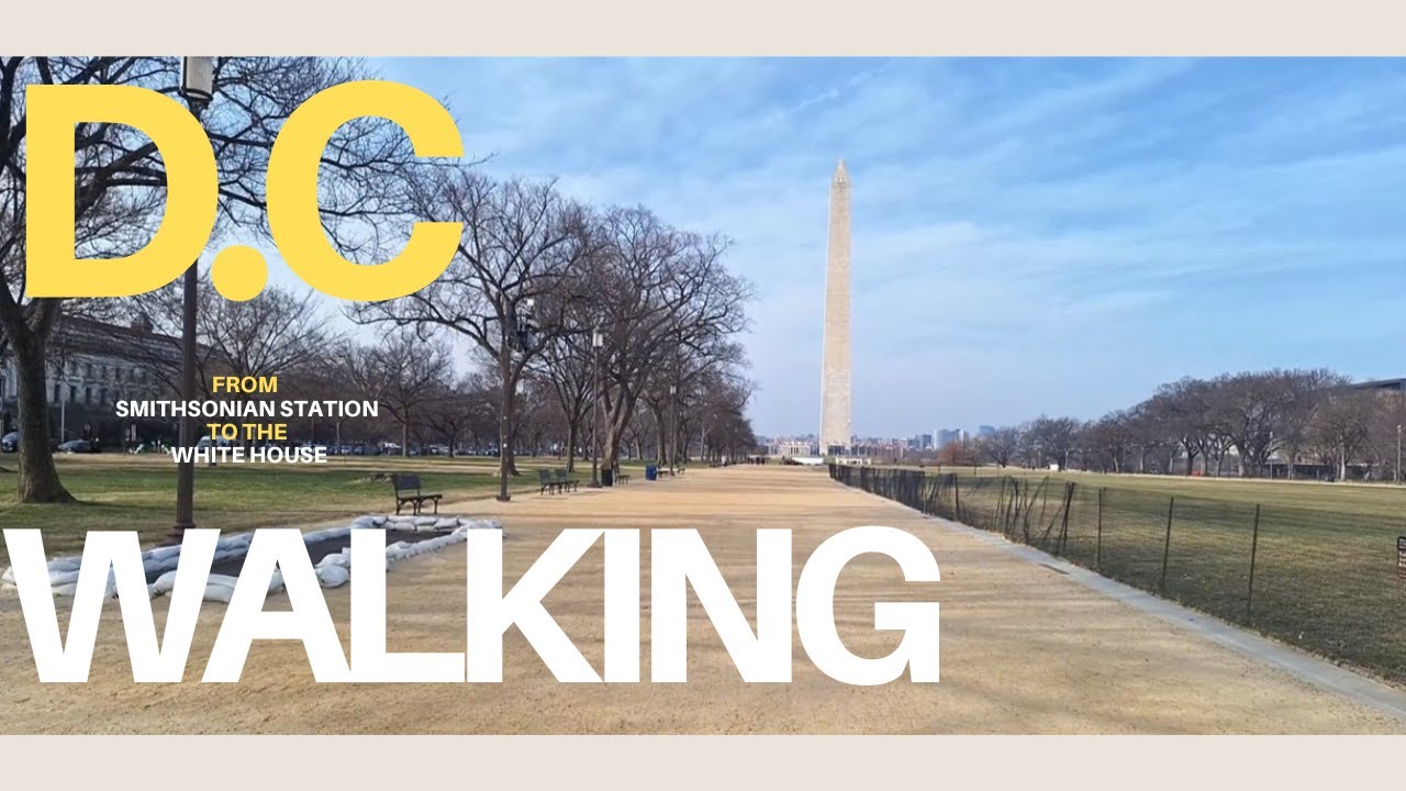 Quiet Walk from Smithsonian Station to the White House | Washington DC