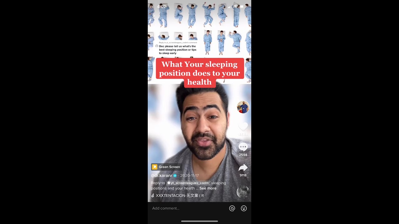 Doctor reacts to what your Sleeping position says about your health! #shorts