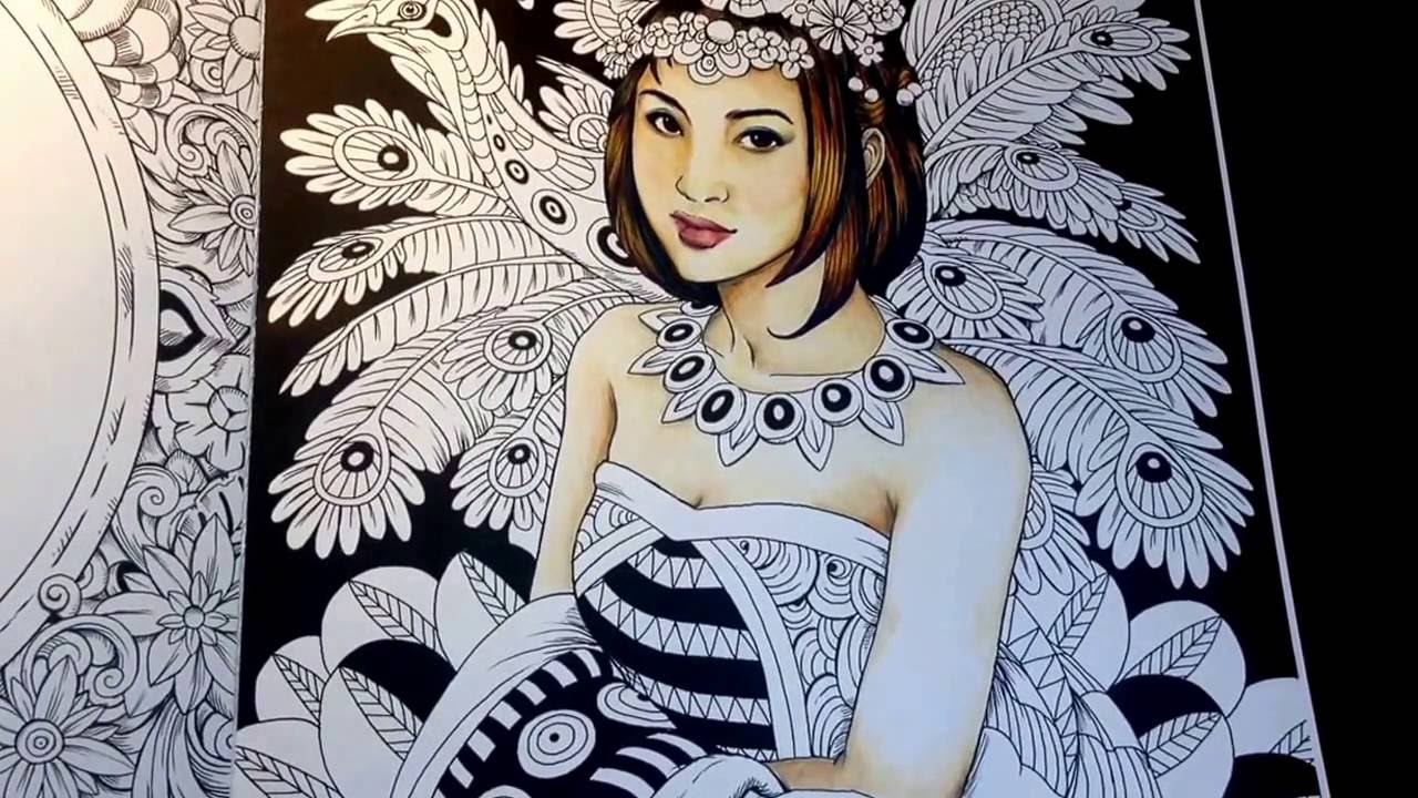 Fantasia - The girl and the Peacock ( Colouring the Peacock) Part 3