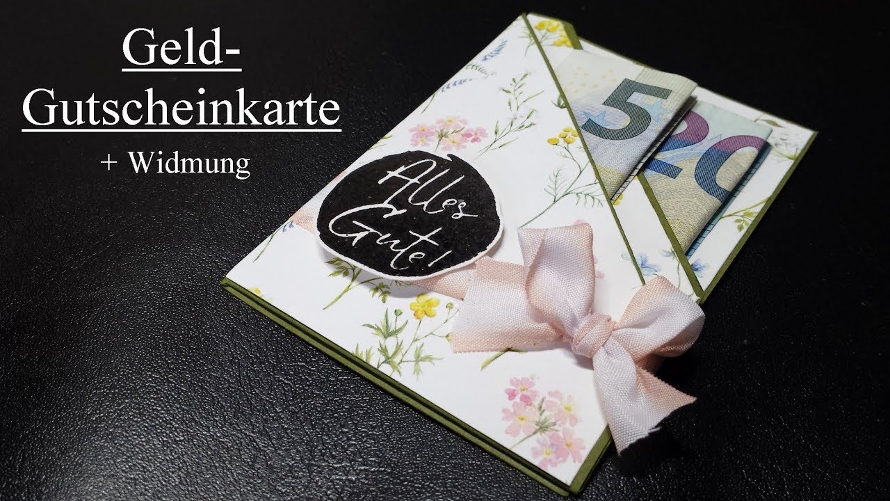 Geldkarte | Gutscheinkarte | Geschenkkarte | Tutorial
