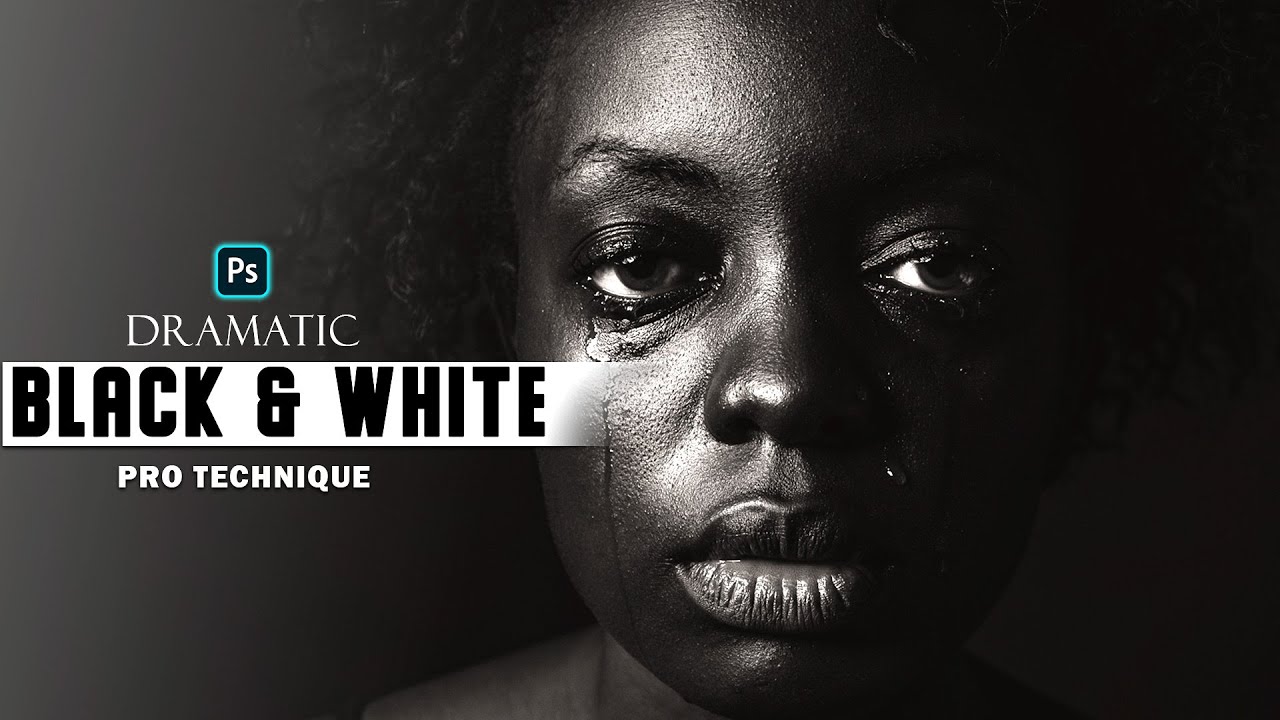 Comment faire un Noir & Blanc Dramatique  [TUTO PHOTOSHOP]