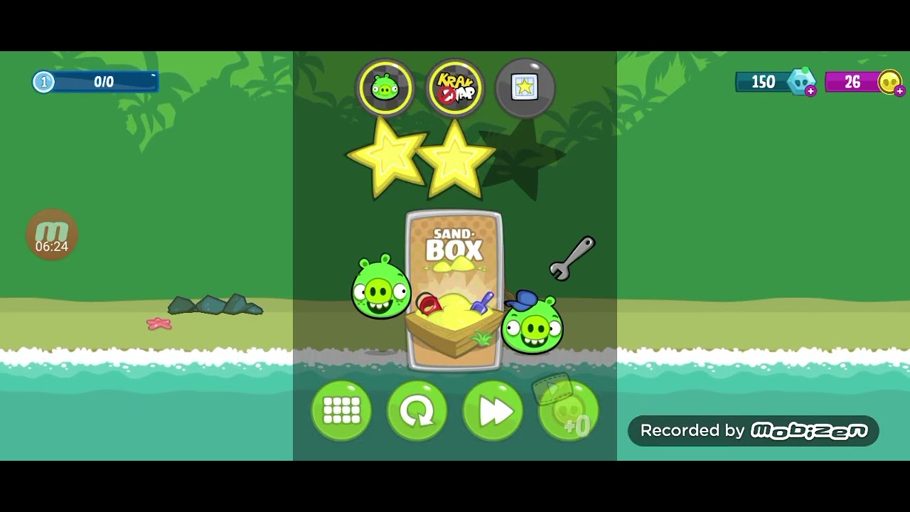 Собрал всю карту в игре про плохих свинок в игре Bad Piggies 