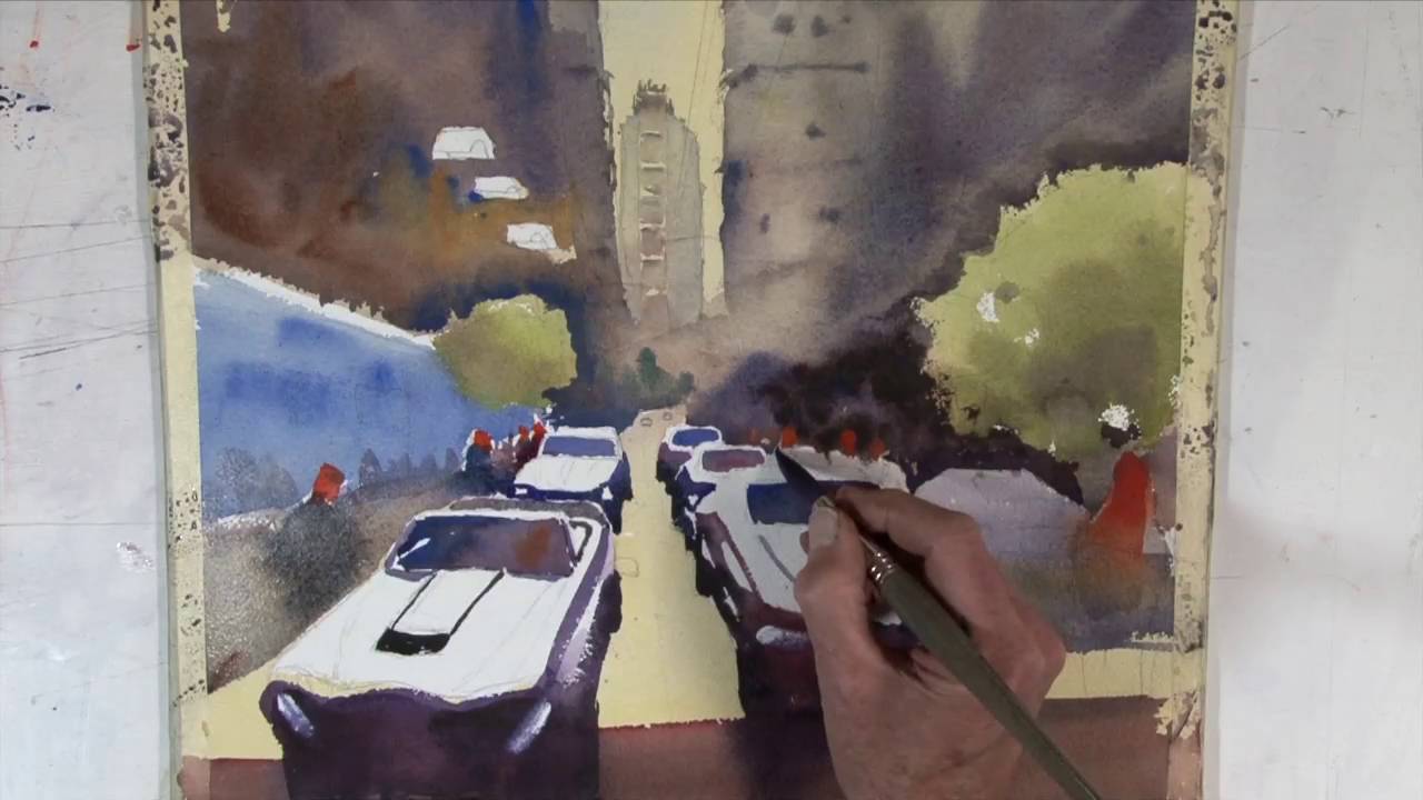 Completing A Demo For The Toronto Watercolour Society