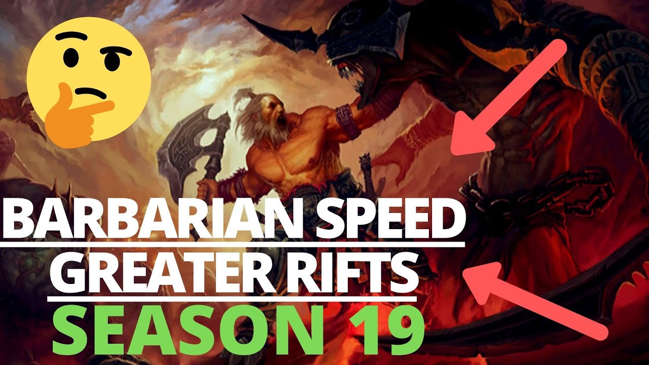 Diablo 3 Barbarian SPEED Build Season 19 - GR 110's In 3 Min