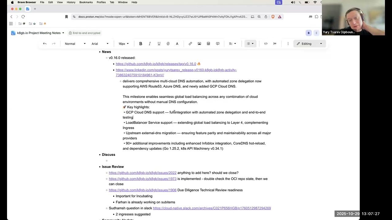 k8gb Community Meeting #80 - 10/29/25