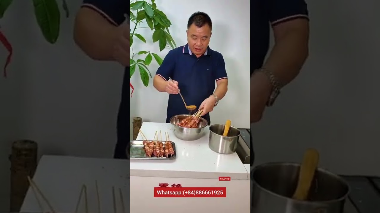 m&aacute;y nướng chả xi&ecirc;n. skewers grilling machine