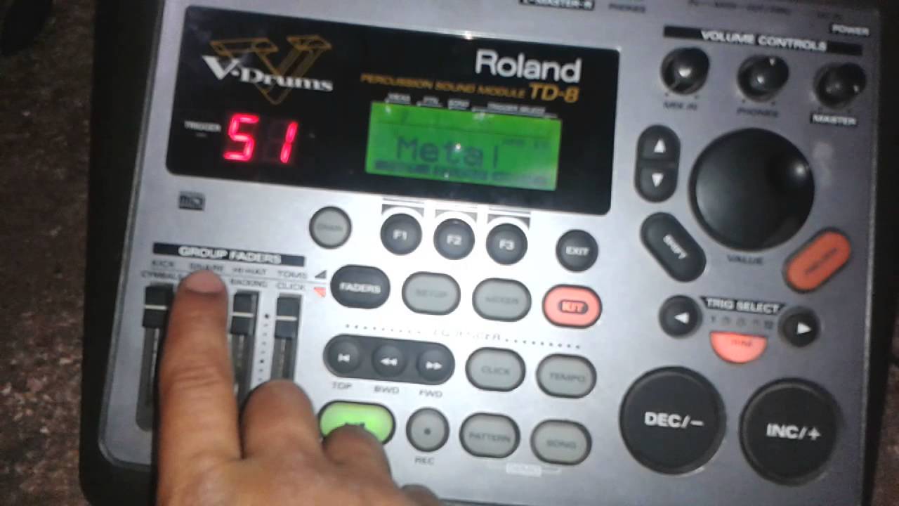 Roland td 8 m&oacute;dulo de bater&iacute;a electr&oacute;nica