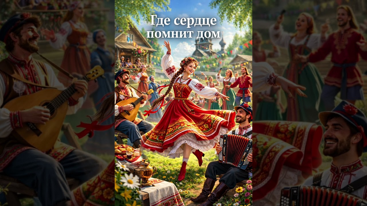 «Где сердце помнит дом» — ностальгический танцевальный фолк-дуэт с хором.