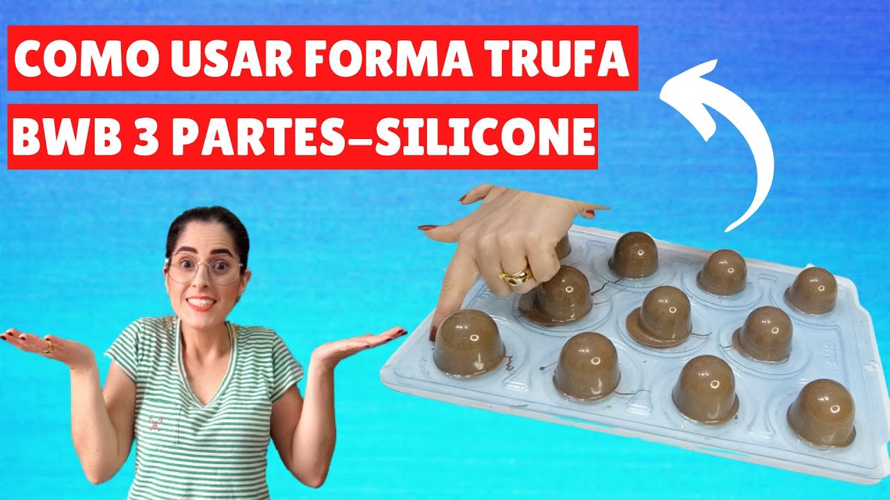 Forma trufa 3 parte silicone, como usar?