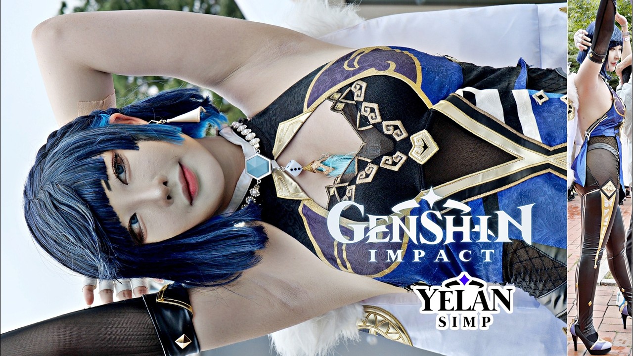 230722 Cosplayer 야살 - Yelan signature pose [Genshin Impact summer festival 원신 여름축제] 직캠