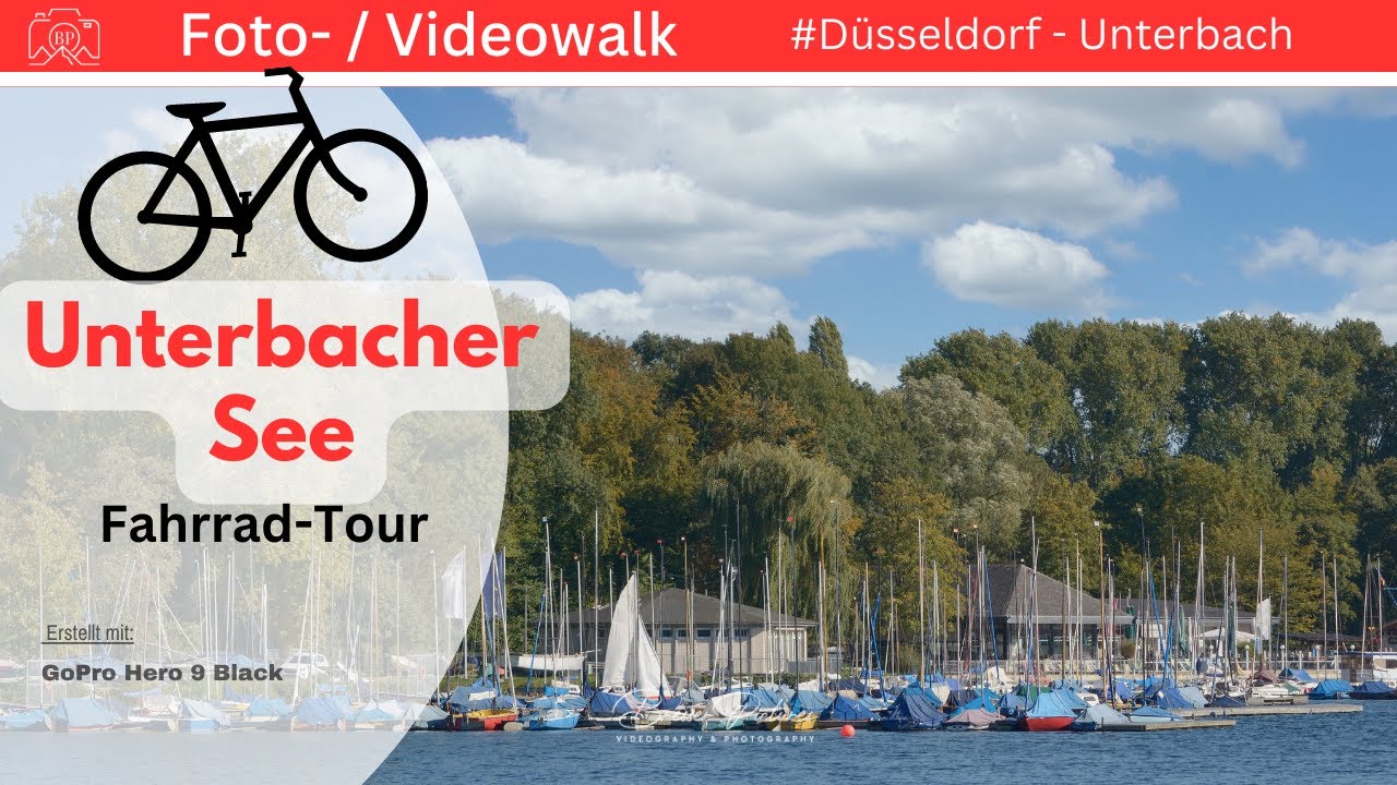 Düsseldorf - Unterbacher See, Fahrradrundkurs 09.2020
