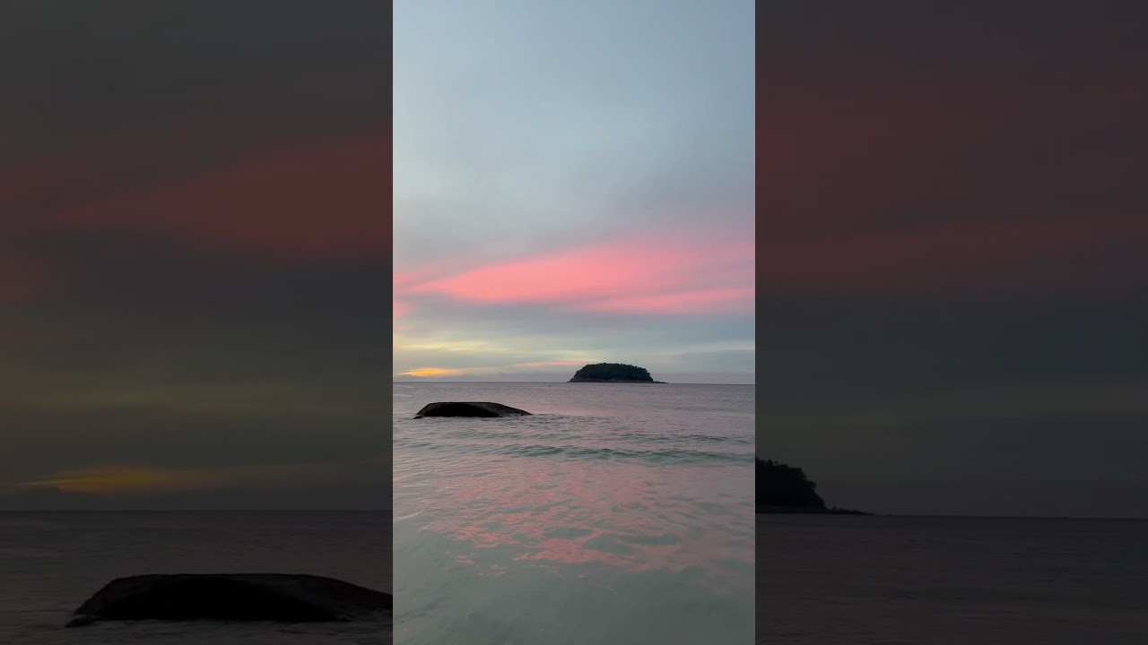 Sunrise on the Kata beach #morning #beach #katabeach #пляж #рассвет