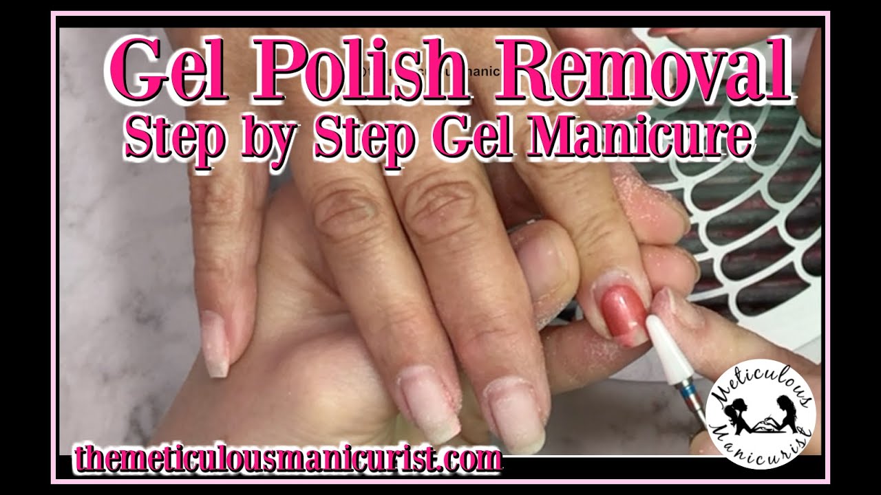 💅Step by Step Gel Polish Removal with Electric File and Gel Polish Application 💅