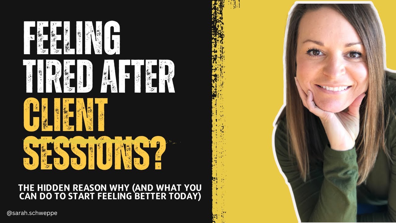 This is why you're so exhausted after seeing clients