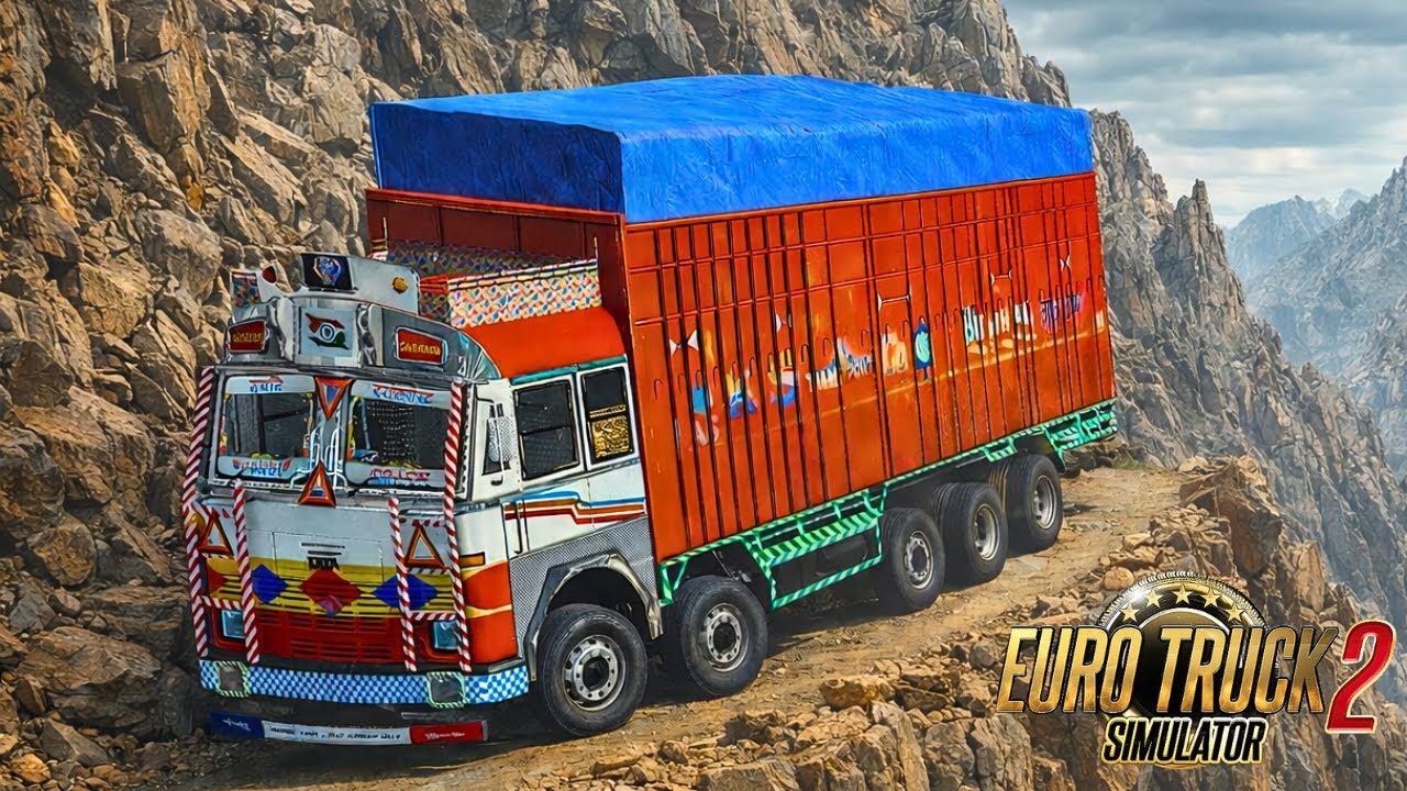 OUT OF CONTROL! 🤯 This Indian Truck Keeps Sliding! (Impossible ETS2 Delivery)