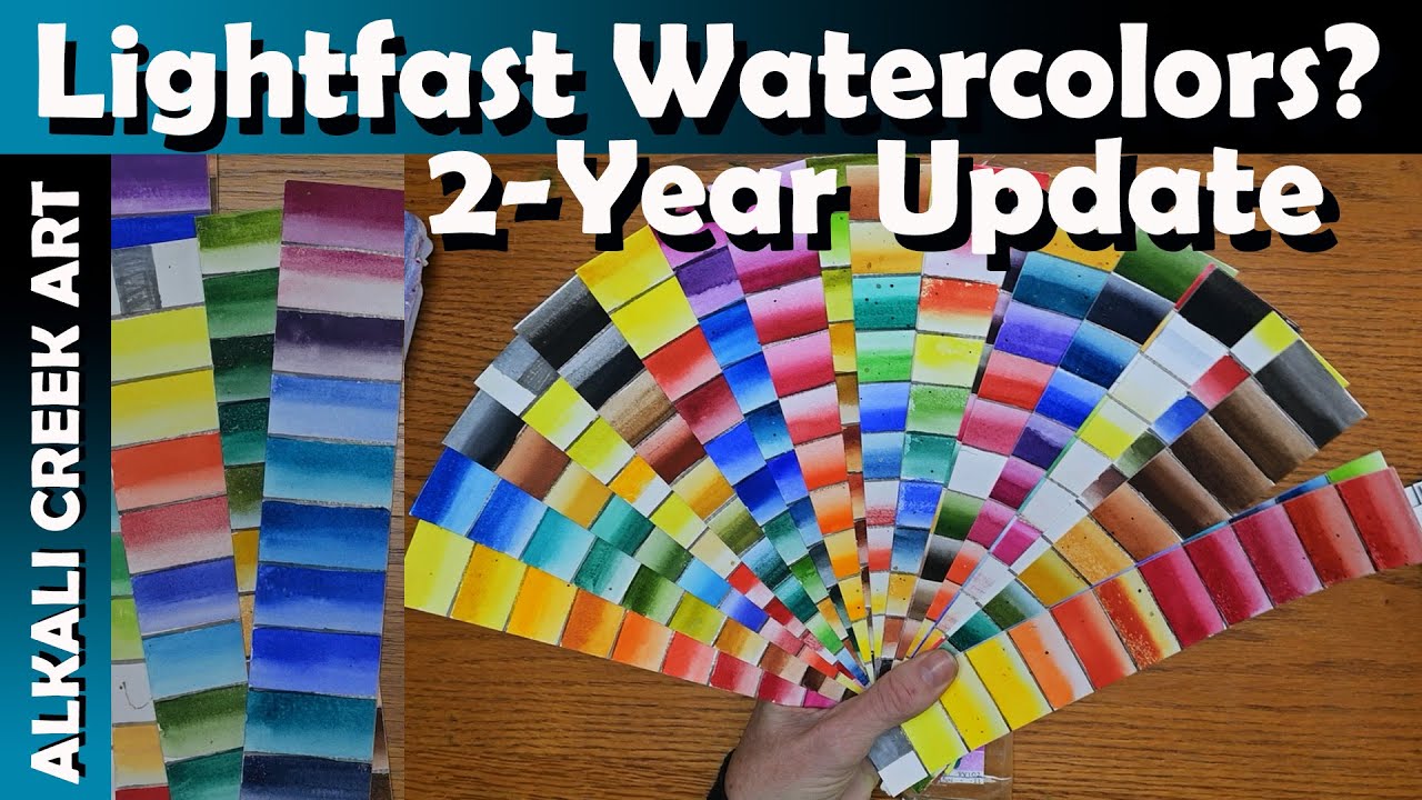 13-Plus Brands 2-Year Lightfast Results - QoR, Koi, W&N, Mission Gold, Kuretake, Roman Szmal, MORE!
