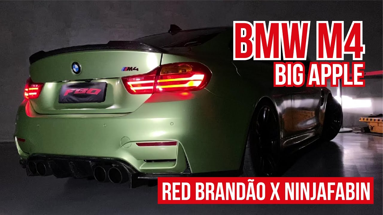 BMW M4 “BIG APPLE”  RED BRANDÃO X NINJAFABIN - Escape Inox 304