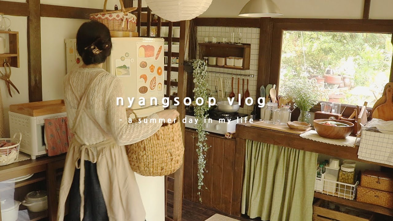 새로운 계절 집 정리, 수납공간 꾸미고 종일 부엌에서 반찬 만들기 | 냥숲 vlog