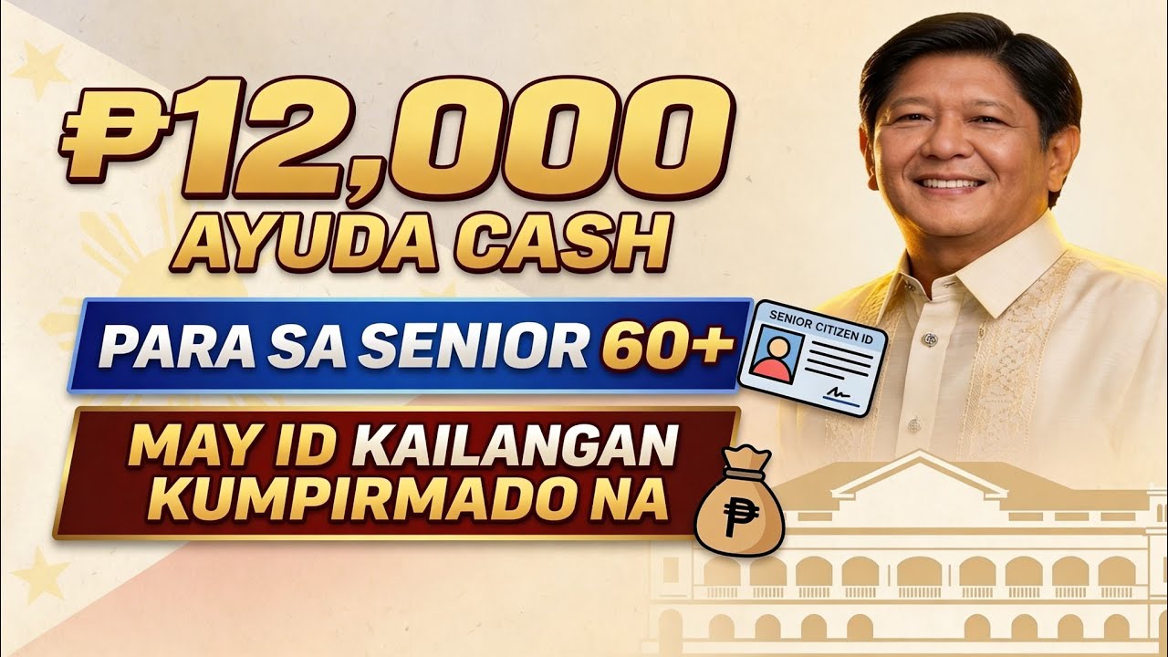 CONFIRMED! ₱12,000 Ayuda para sa Lahat ng Seniors 60+ na may ID — Huwag Palampasin!