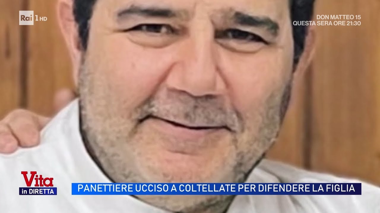 Panettiere ucciso a coltellate per difendere la figlia - Vita in diretta 05/02/2026