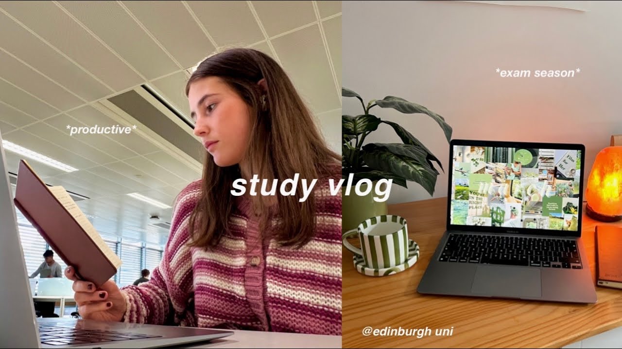 STUDY VLOG 🎧 library sessions, deadlines, third year uni student