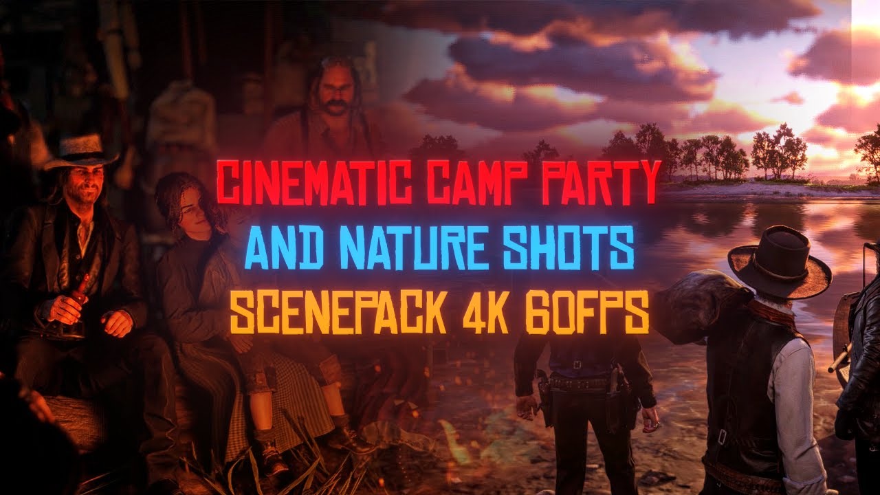 Beauty Of Red Dead Redemption 2 | Cinematic Camp Party and Nature Shots | 4k 60fps