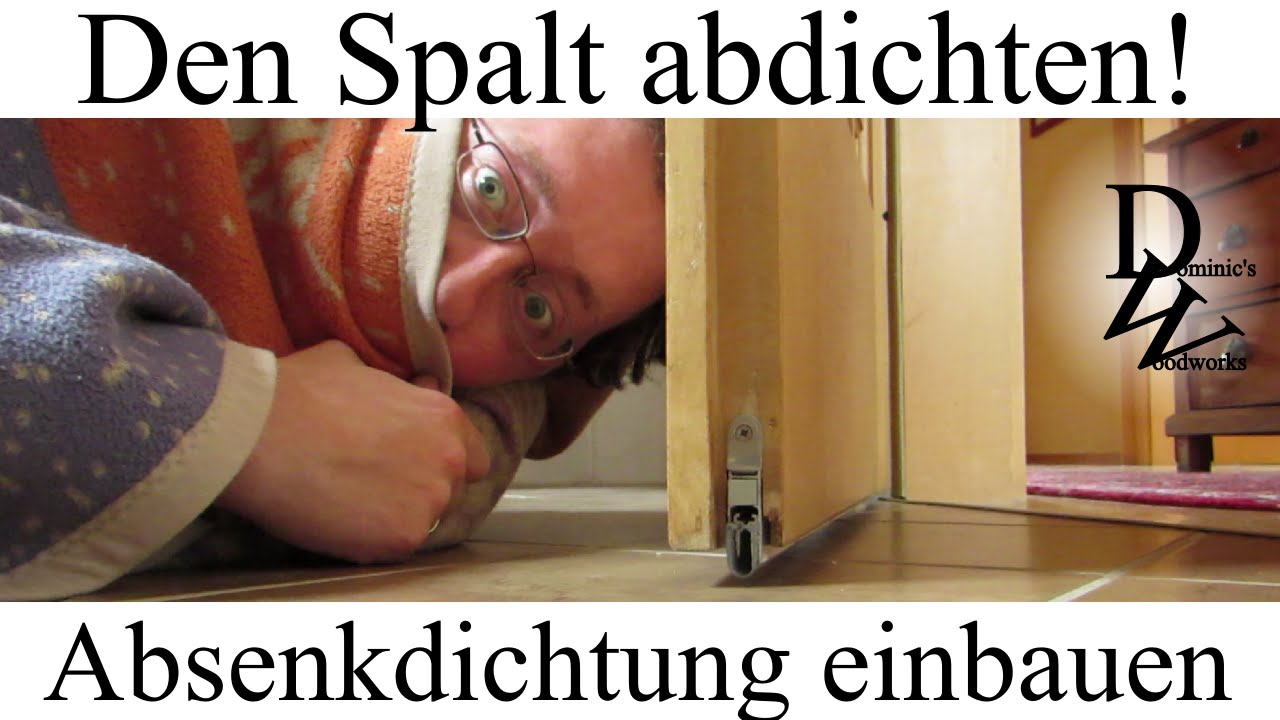 Selbstabsenkende Türdichtung - Spart bei den Heizkosten!