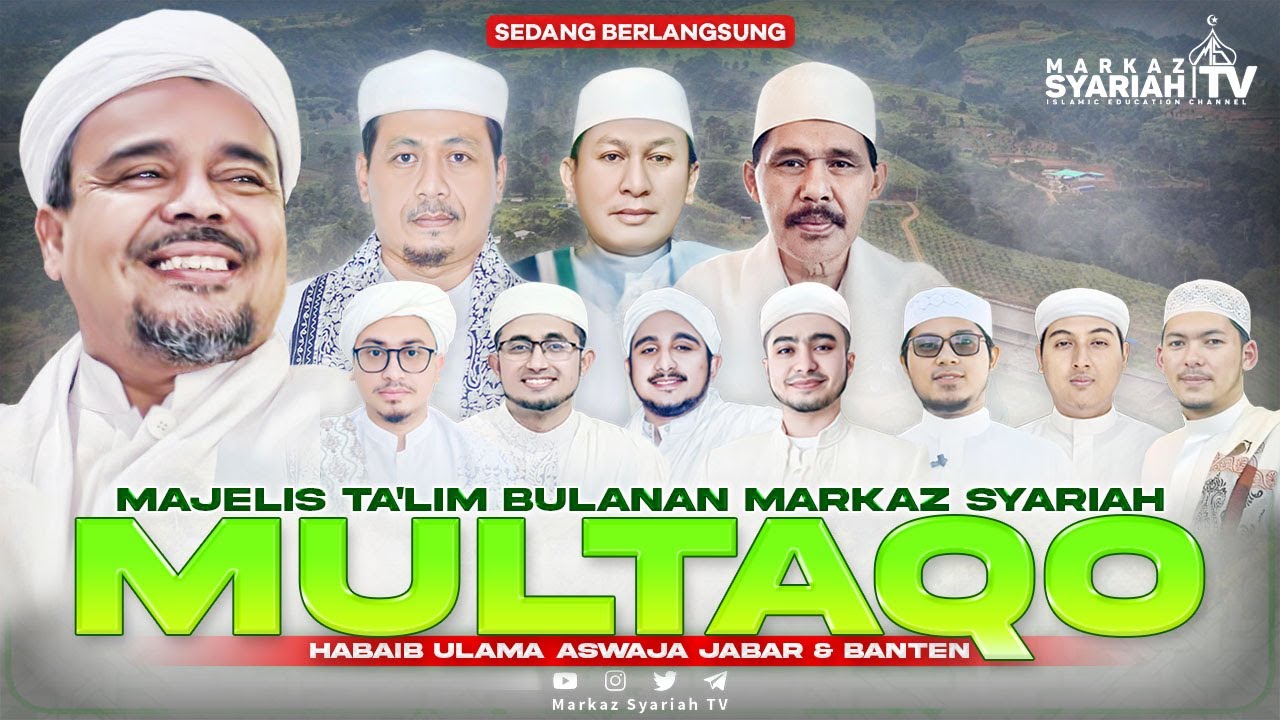 🔴[LIVE] TAWAQQUFAN SEMENTARA MAJELIS TA’LIM BULANAN MULTAQO HABAIB ULAMA ASWAJA JABAR & BANTEN