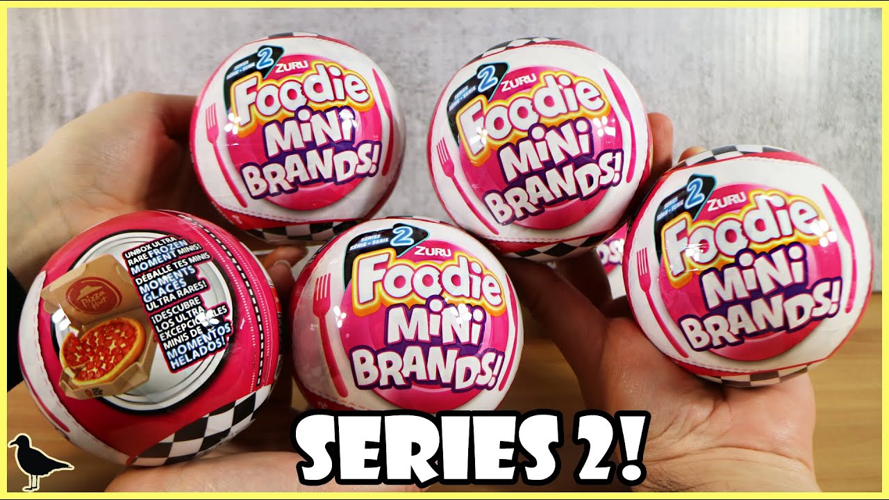 Zuru 5 Surprise Series 2 Foodie Mini Brands Opening! Scented Found! | Birdew Reviews