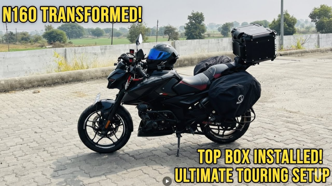 N160 Modificaton: Finally Installed Top Box! 🔥 | Ultimate Touring Setu#n160#bikelife#trending#vlogs 