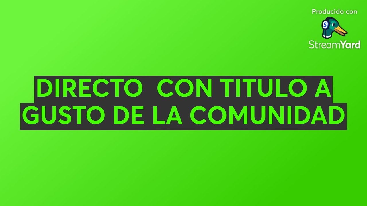 DITRCTO CON TITULO A GUSTO DE LA COMUNIDAD