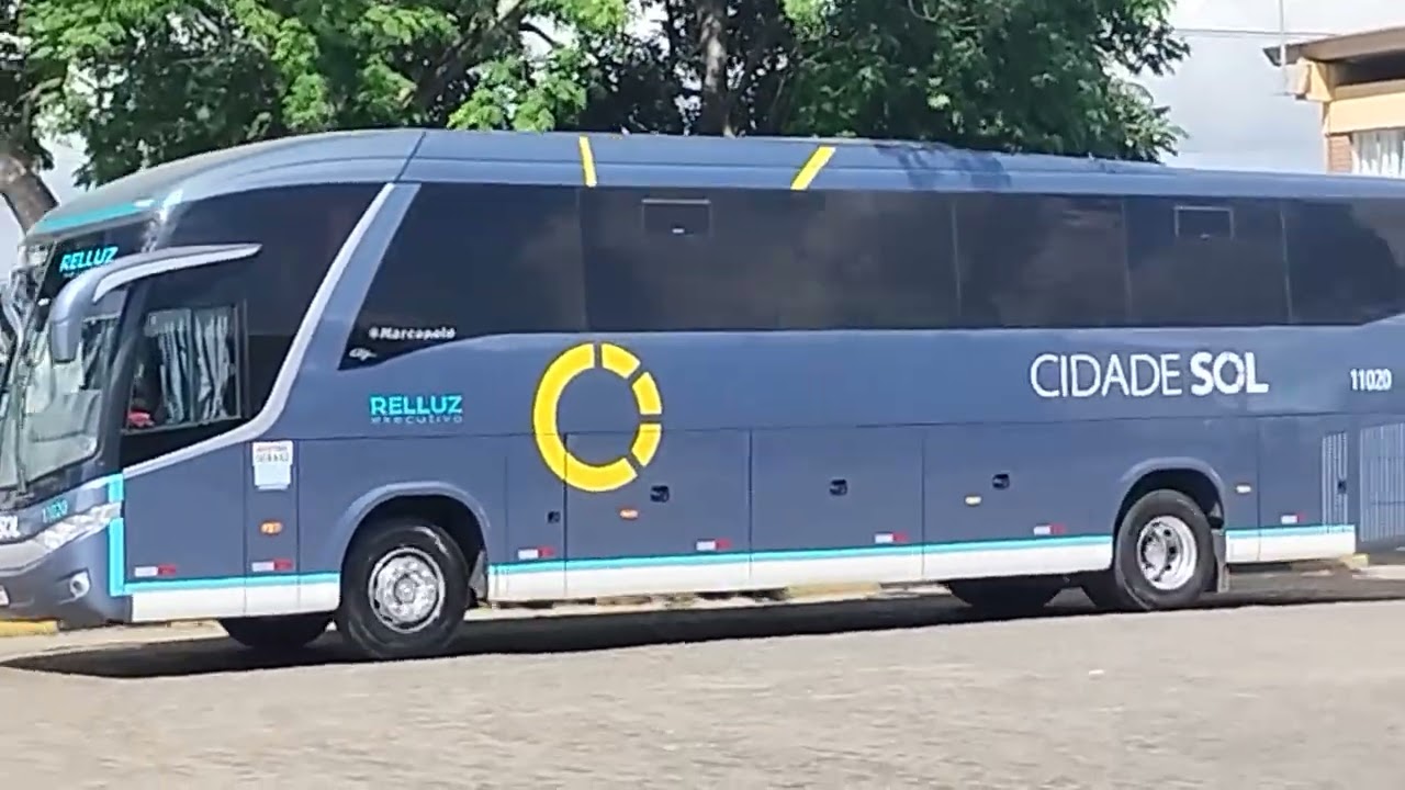 ônibus da viação cidade sol chegando na rodoviária de vitória da conquista Bahia 