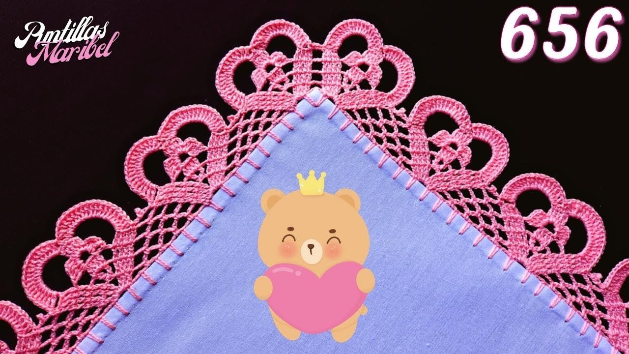 Aprende a tejer estos corazones a crochet para dar un toque lindo 💜 656