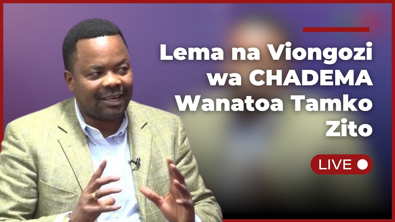 #LIVE | Godbless Lema na Viongozi Wengine wa CHADEMA Wanatoa Tamko Zito Muda Huu