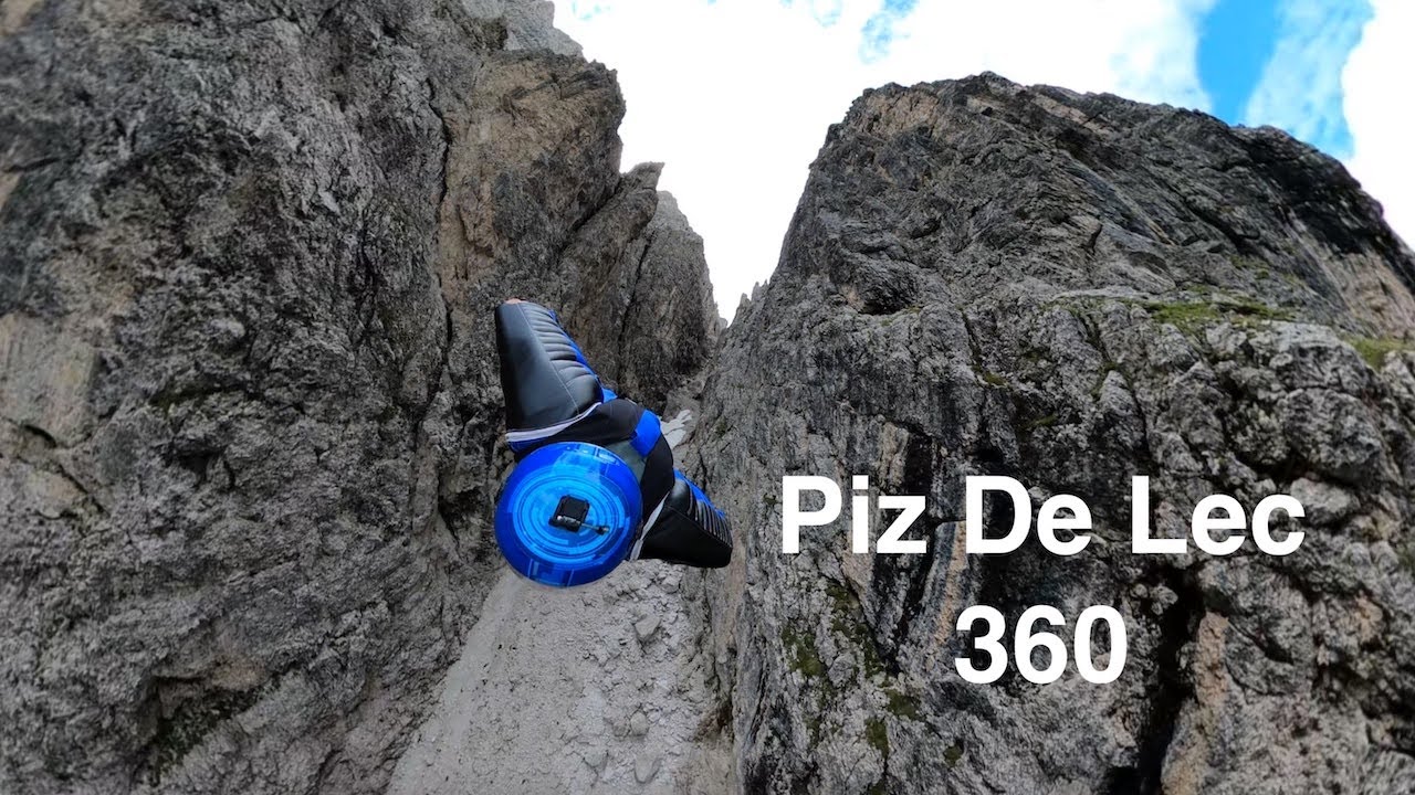 VR Wingsuit BASE jump - Dolomites Wingsuit Flying