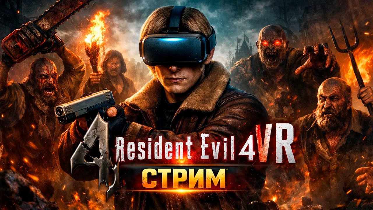 Resident Evil 4 VR ^И СНОВА В ДЕРЕВНЮ^ стрим часть 1