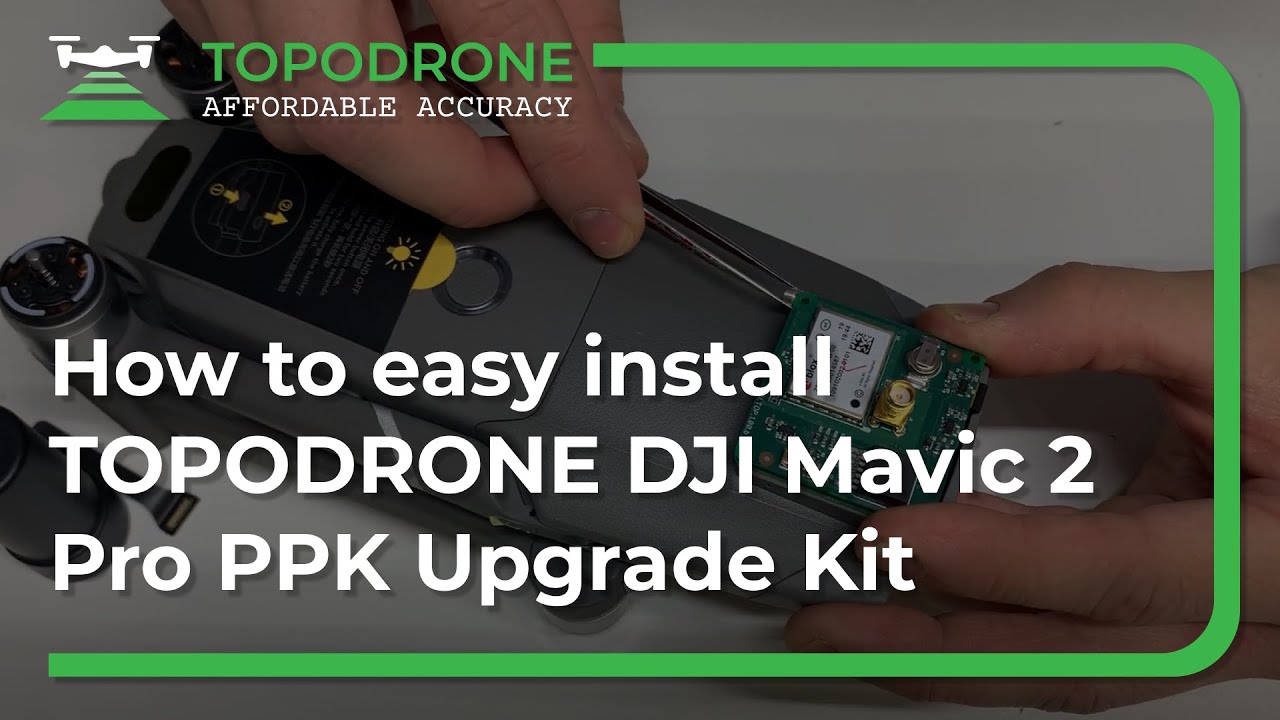 How to easy install TOPODRONE DJI Mavic 2 Pro PPK Upgrade Kit