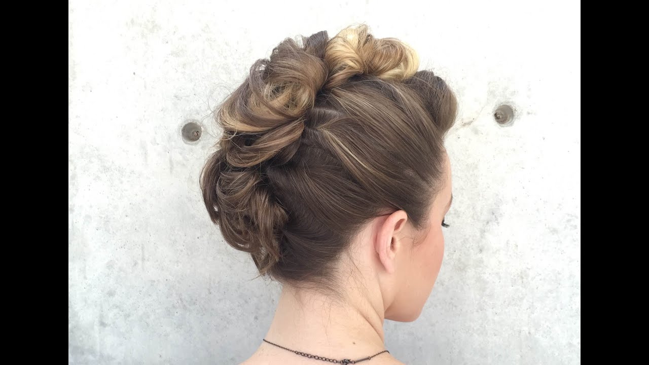 Curly Faux Hawk Hair How-to