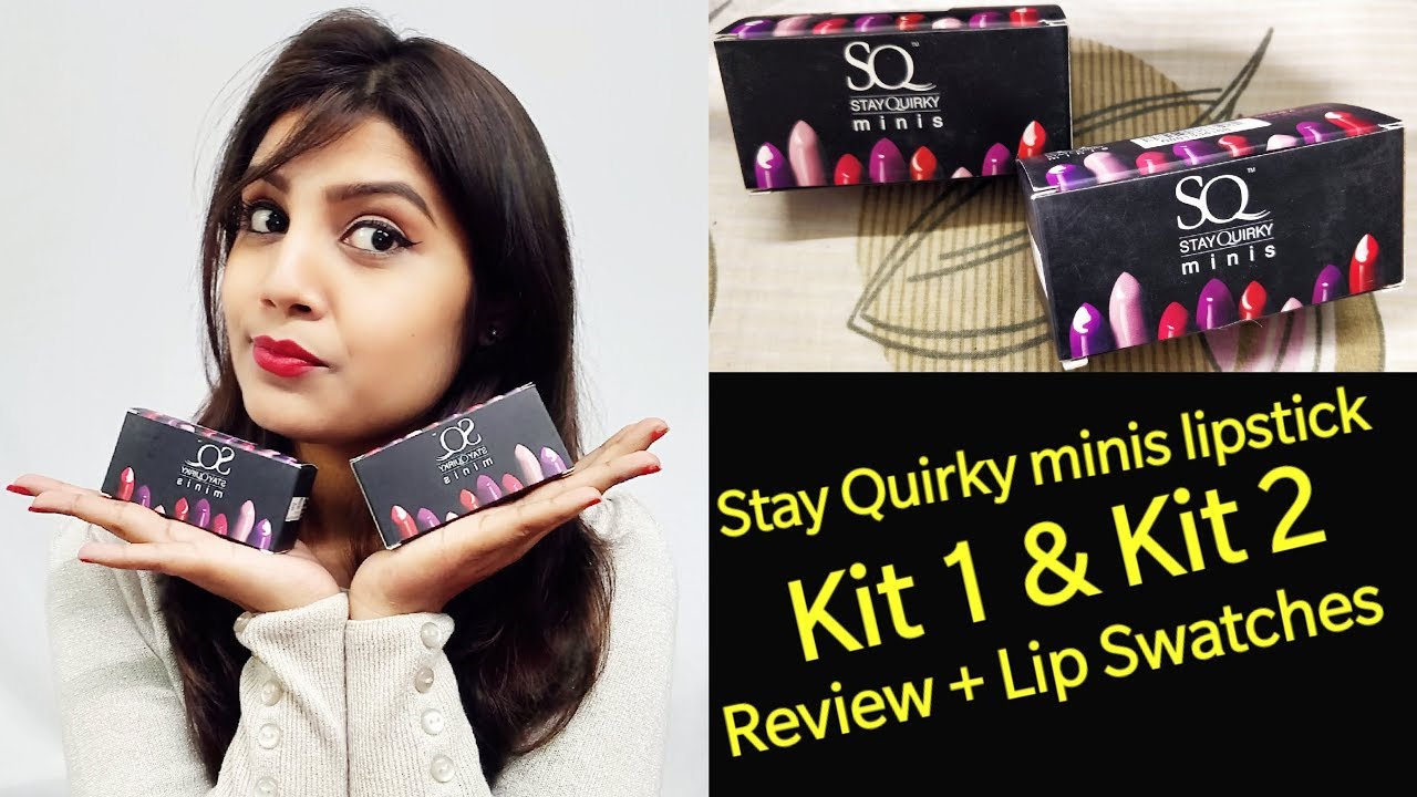 Stay Quirky (SQ) Minis Lipstick || Review + Lip Swatches || Sweet Lifestyle