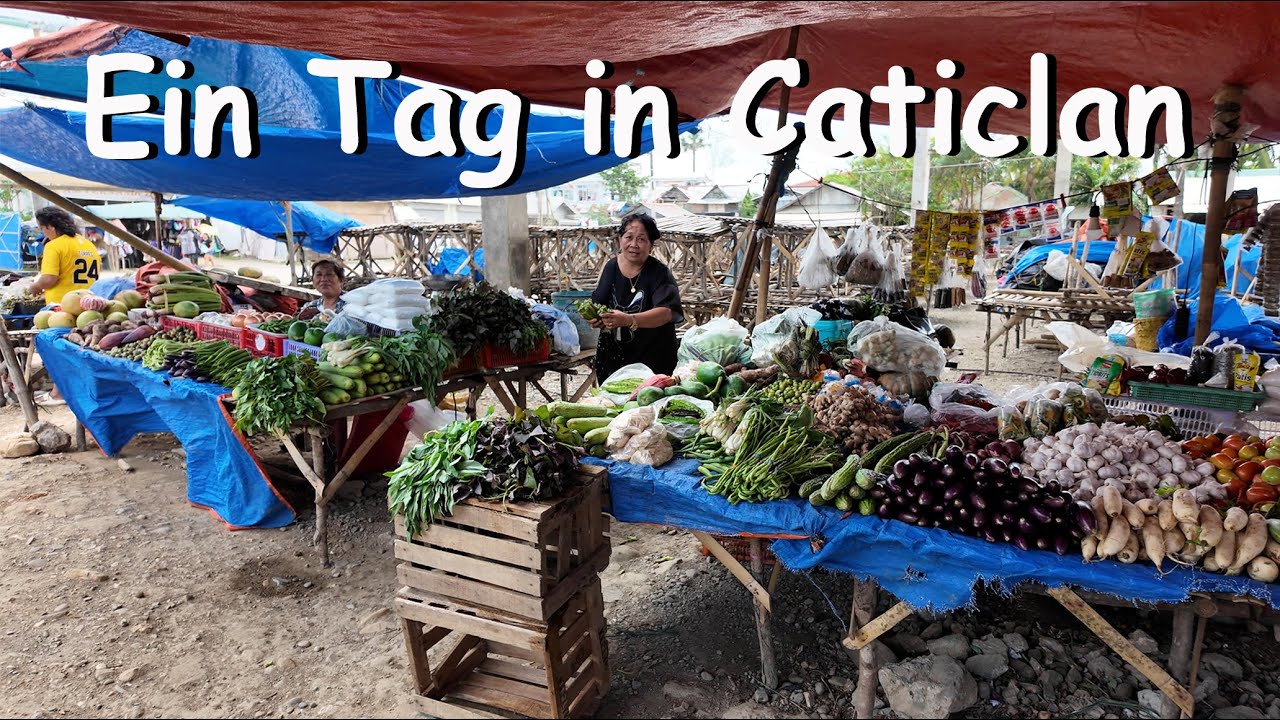 Abschied von Boracay &ndash; Einblicke in Caticlan (Insel Panay - Phillippinen) : Markt, Strassen & Hotel!