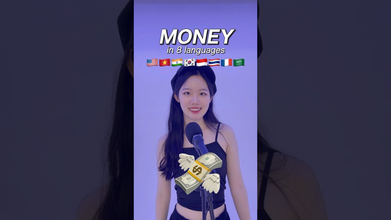 &lsquo;LISA-MONEY&rsquo;💰cover with 8 languages!! 🇺🇸🇹🇷🇻🇳🇮🇳🇰🇷🇹🇭🇫🇷🇸🇦 #shorts