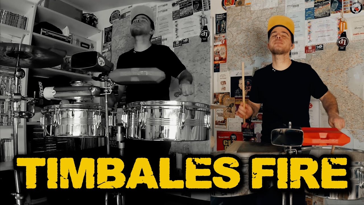Explosive TIMBALES SOLO Over a Salsa Groove (Studio Session)
