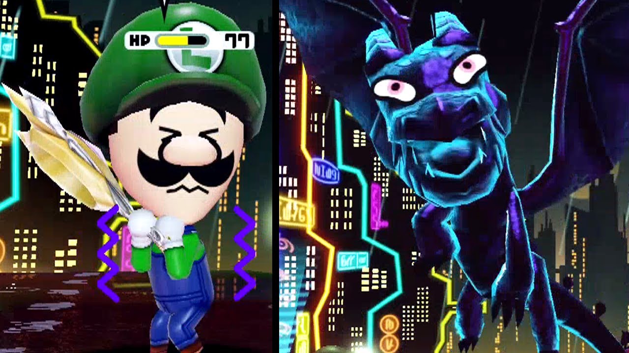 Super Mario Miitopia - DRAGON LORD Boss Battle (New Lumos 4th District) (Switch)